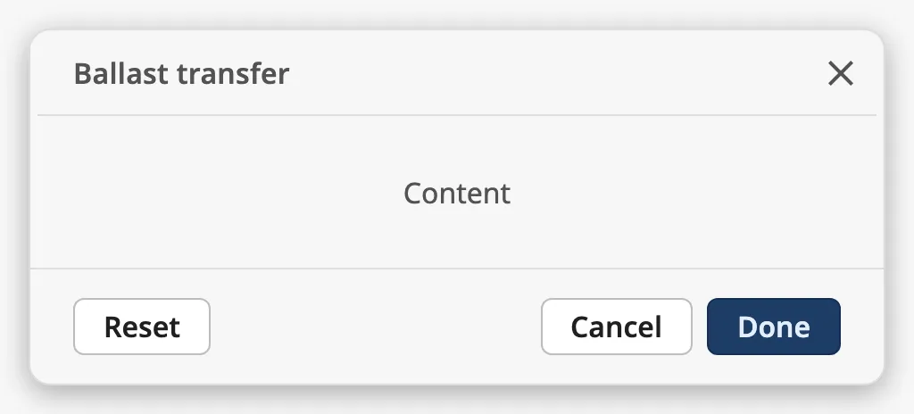 An optional action to the left