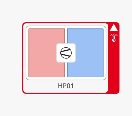 Alert icon in the side flap