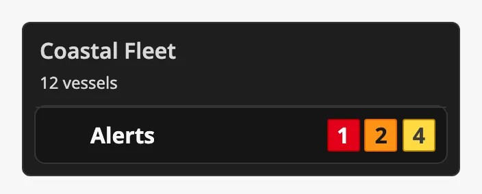 Alert row without an icon