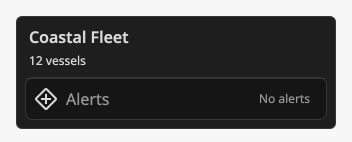 Alert row without alerts