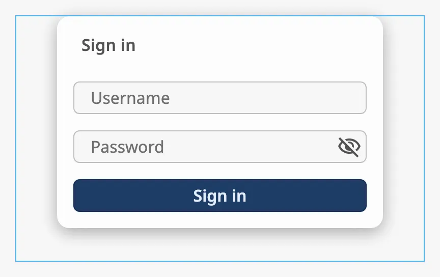 User Menu in a larger component