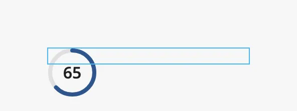 Ring in the box of a new progress bar