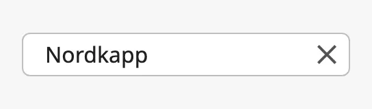 Field with a clear button