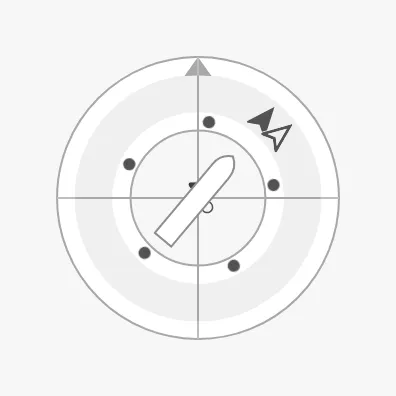 Course as an arrow head