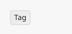 Tag with default properties and a label