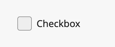 Checkbox with default properties and a label