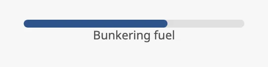 Progress bar with a description