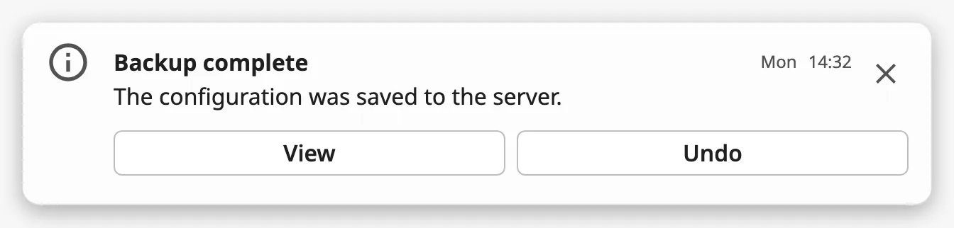 Floating Item with the buttons below the text