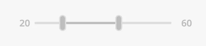 Disabled double slider