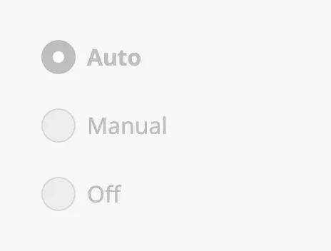 Disabled Radio Button Group