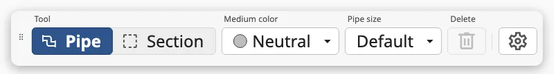 The editing toolbar