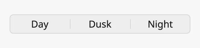 Toggle button with no option selected