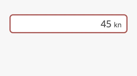 Field in error without a text