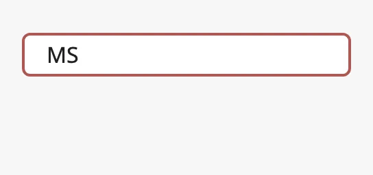 Field in error without a text