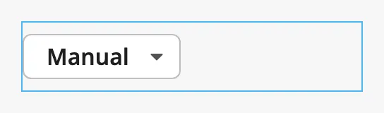 Dropdown Button that hugs its label