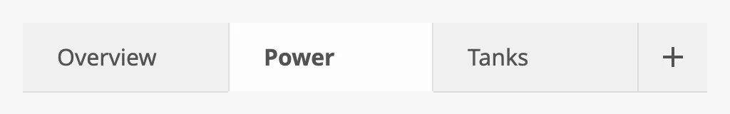Tab Row with the add button