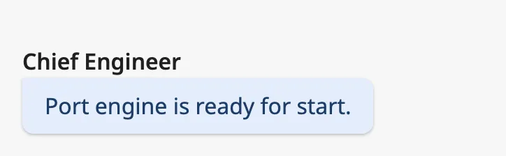 Message with a name