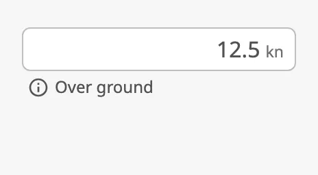 Helper text with an icon