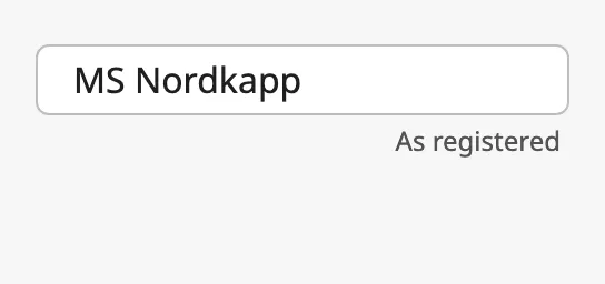 Helper text to the right