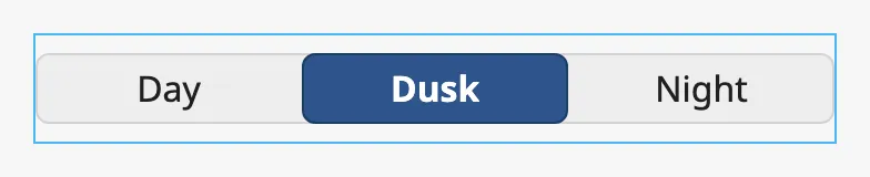 Options that fill the width