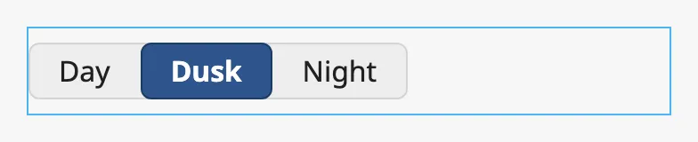 Options that hug their text