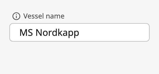 Label with an icon