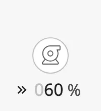 Speed in percent