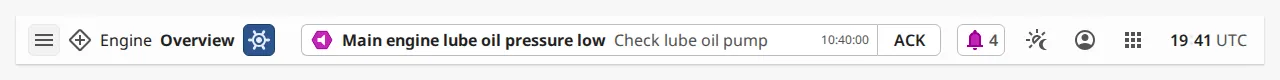 Navigation menu button pressed