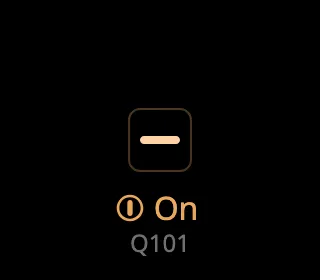 An automation button in the night palette