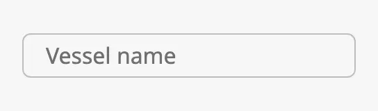 Empty field with a placeholder