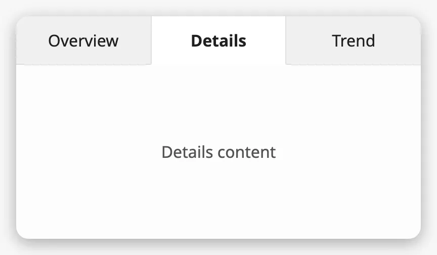 Second tab selected
