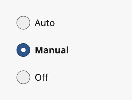 Second option selected