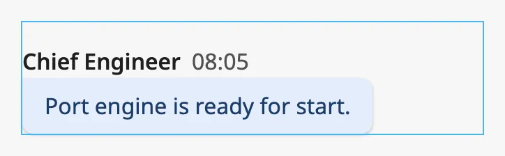 Message from someone else