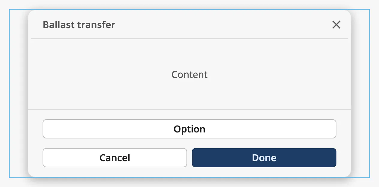 Medium modal