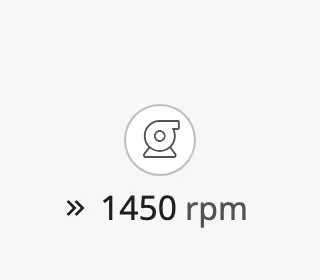 Speed in rpm