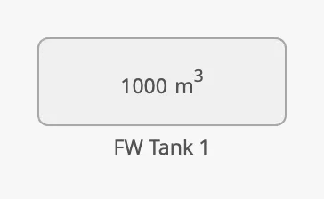 Static horizontal tank