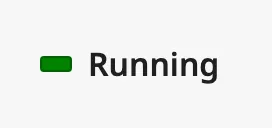 Running status