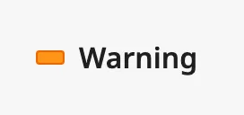 Warning status