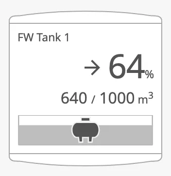 Atmospheric tank with icon