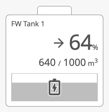 Battery with icon