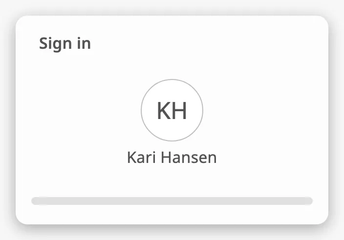 Sign-in in progress