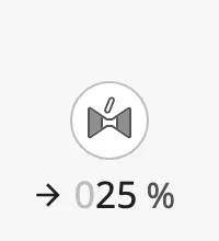 Opening 25 %