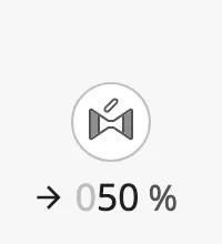 Opening 50 %