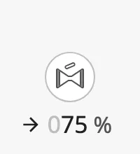 Opening 75 %